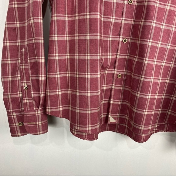 UNTUCKit Men's Colson Wrinkle Free 100% Cotton Plaid Button Up Down Shirt Large - Picture 2 of 7